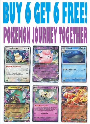 2025 Pokemon Scarlet & Violet JOURNEY TOGETHER (BUY 6 GET 6 FREE) You Pick-image