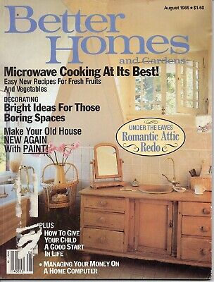 1985 :: Better Homes & Gardens :: August :: Romantic Attic Redo -image