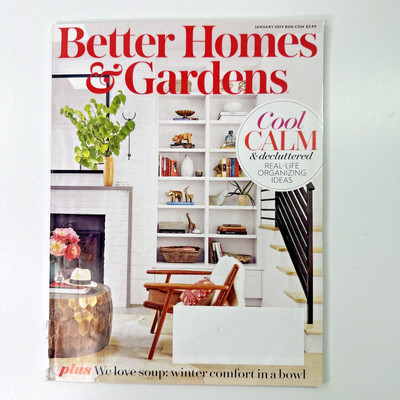 Better Homes & Gardens Magazine January 2019 Cool Calm Issue Food Lifestyle-image