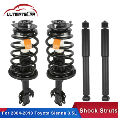 Set 4 Complete Struts Shock Absorbers For 2004-2010 Toyota Sienna Front+Rear-image