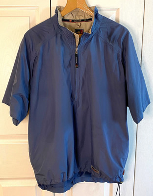 Sunice Weather Mens Medium Windbreaker Jacket Vintage Blue Wind Performance-image