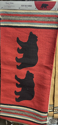 REGAL COMFORT “BEAR Red” TABLE RUNNER 15”x 36”-image