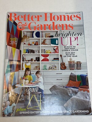 Better Homes and Gardens Magazine Apr 2017 Brighten Up Rooms Palette Color Small-image