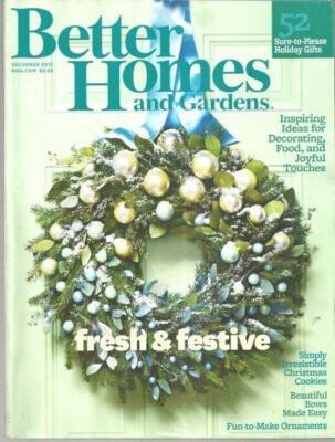 Better Homes and Gardens Magazine December 2012 Fresh Festive Cookies Holidays-image