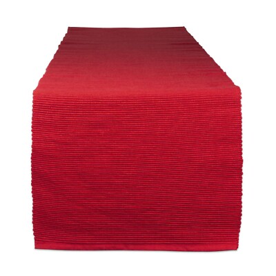 Design Imports Table Runner, Tango Red (751089)-image