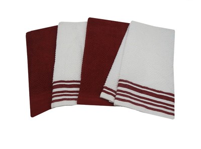 Mainstays 4-Pack 16”x26” Woven Kitchen Towel Set-image