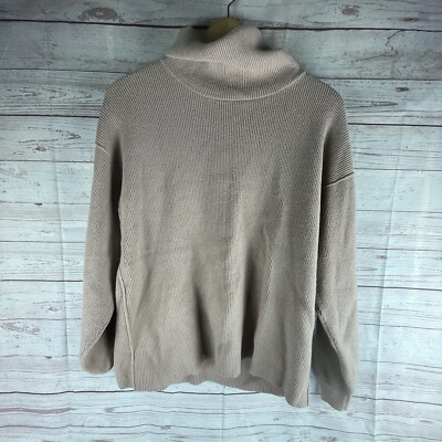 FREE PEOPLE OVERSIZED COWL NECK LONG SLEEVE SWEATER WOMEN'S SIZE M Boho Cozy-image