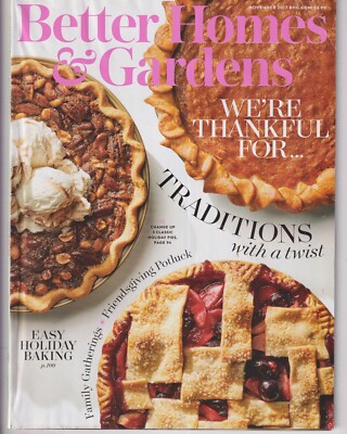 Better Homes & Gardens November 2017 Thanksgiving We're Thankful For..... (Magaz-image