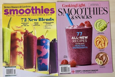 Smoothies: Better Homes & Garden Magazine Cooking Light Lot Of 2- BRAND NEW-image