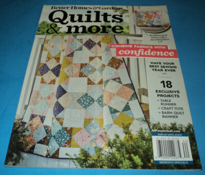 Better Homes & Gardens  Quilts & More April / Spring 2021 Magazine ~ 18 Projects-image