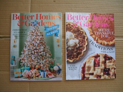 Lot of 2 Better Homes & Gardens: November + December 2017-image