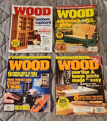 Lot of (4) - Vintage WOOD Magazines by Better Homes and Gardens - Lot #1315-image