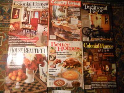 1987 TRADITIONAL HOME BETTER HOMES & GARDENS Colonial Magazine 1977 1989  6 Lot-image
