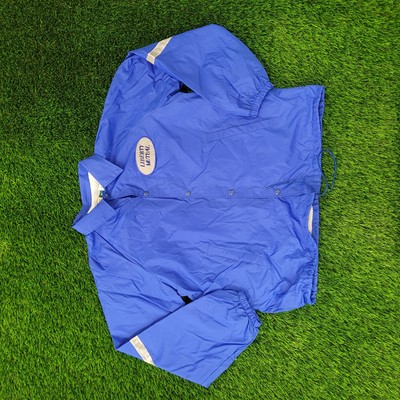 Vintage 70s Liberty-Mutual Windbreaker L/XL 24x27 Blue USA-image