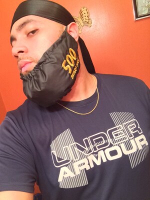 Adjustable beard Guard Bonnet Rag Caps Short String Over Ear grooming protection-image