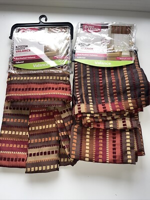 2 NEW Better Homes & Gardens Bancroft Chenille Valance - Rod Pocket Valance-image
