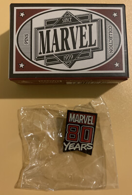 Marvel Comics Japan Import: 80 Years Blind Box Pin Badge: Anniversary Logo-image