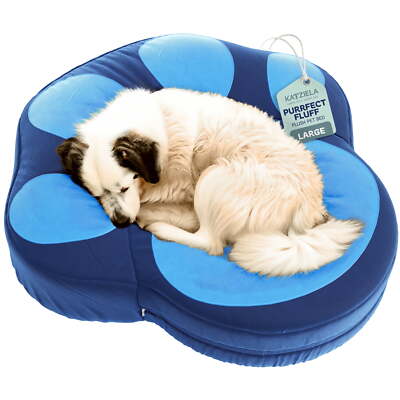 Katziela Paw Shaped Pet Bed Cozy Comfort for Dogs & Cats Polyster Made Bed-image