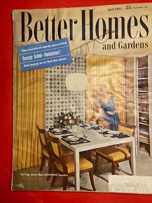 April 1955 BETTER HOMES & GARDENS ANDERSEN WINDOWALLS AD-image