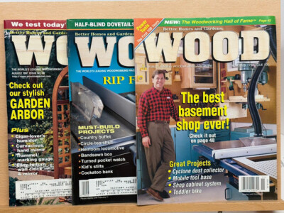 Wood Better Homes And Gardens  Magazine Lot Of 3 Aug 97 Feb. 97 Nov. 97-image
