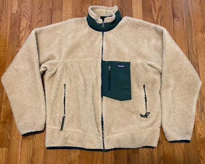 Vintage 90s Patagonia Retro-X Deep Pile Sherpa Jacket Oatmeal USA Made XL-image