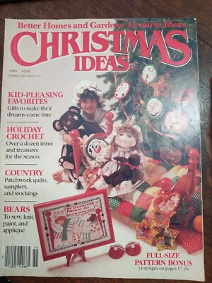 BETTER HOMES and GARDENS Creative Ideas Christmas Ideas Magazine 1985-image
