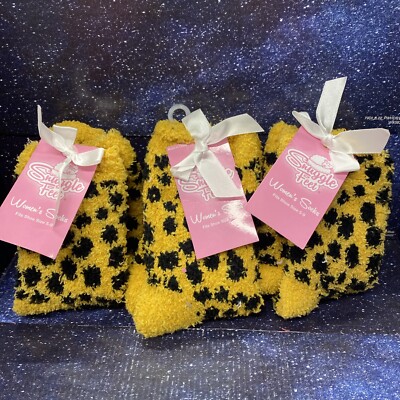 3 X Snuggle Feet Womens  Soft Cozy & Warm Fuzzy Socks - Size 5/9-image