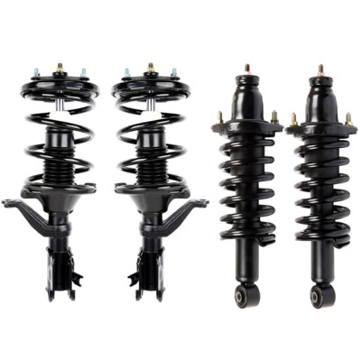 4x For 2001-2005 Honda Civic Front & Rear Complete Shocks Struts Springs Mounts-image