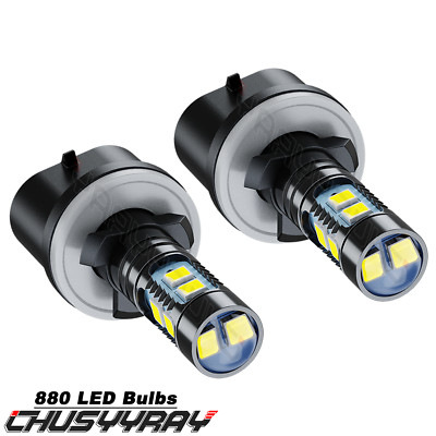 2X 880  LED Fog Driving Light Bulbs 6500K Super White 100W 20000lm-image