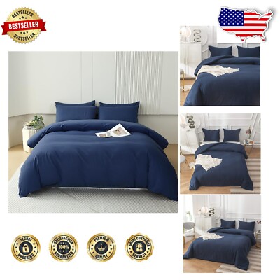 Dark Navy Comforter Set for Twin Beds - Cozy & Stylish Bedding Solution-image