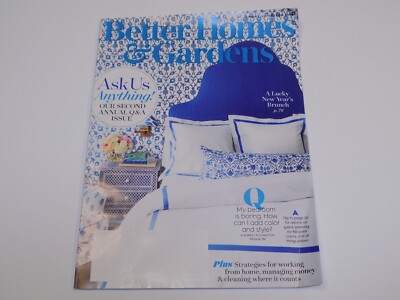Better Homes Gardens Magazine January 2021 Lucky New Years Brunch Bedroom Colors-image