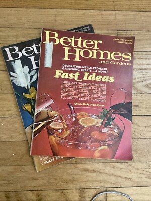 BETTER HOMES AND GARDENS Magazine Lot Of 2 1969 October November-image