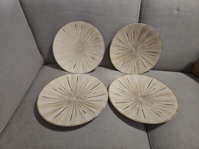 Set Of 4 Pier 1 Sanctuary Stoneware Dinner Plates 11 1/3