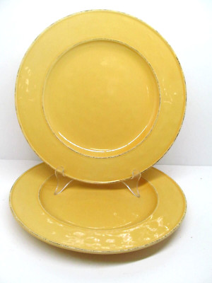 Pier 1 Mango Yellow Set Of 2 Rustic 10 3/4