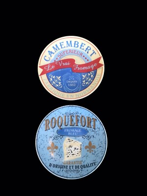 Set of 2 PIER 1 IMPORTS Porcelain Cheese Course Plates 6” Diameter-image