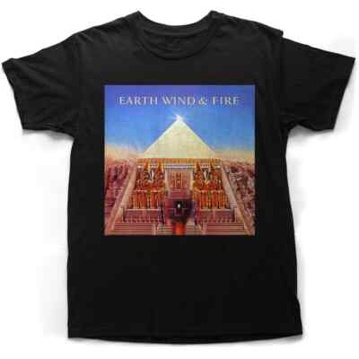 Earth Wind Fire All n All Unisex Black T-Shirt Size S-5XL-image