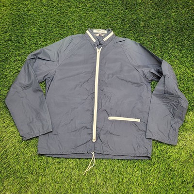 Vintage 80s MOD Coaches Jacket Small 21x27 Blue Windbreaker-image