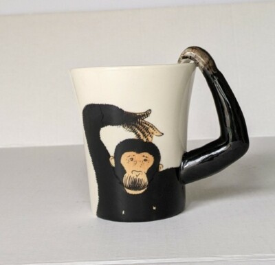 Pier 1 Imports Monkey Coffee Hot Cocoa Mug Cup-image
