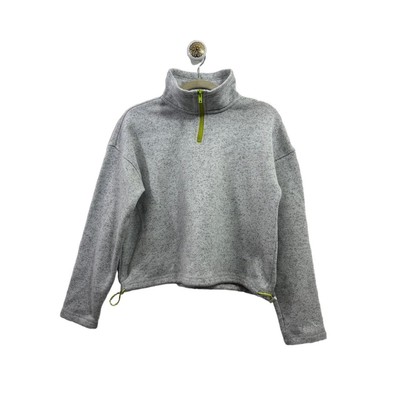 Thread & Supply Sweater Womans Size Small Grey Pullover High Collar Cropped-image