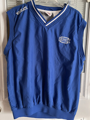 KENTUCKY WILDCATS UK Wind Vest VNTG Men Sz L Embroider Pullover Sleeveless EUC-image