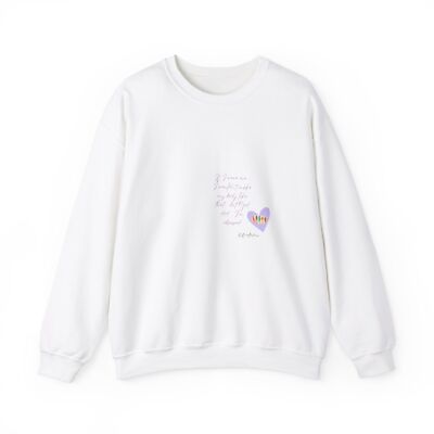 Comforting Unisex Sweatshirt with Heart Design - Cozy Gift for All Occasions,-image