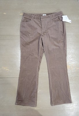 NWT Liz & Co. Corduroy Pants Women's Size 12 Petite Cozy Comfort Color Brown -image