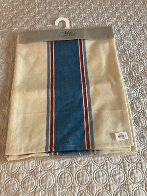 DESIGN IMPORTS DII SAIL AWAY STRIPE  TABLE RUNNER 14