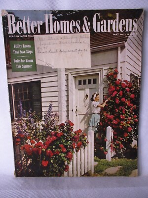 May 1945 WW2 Better Homes & Gardens Magazine Cannon Towels, Ipana Bell Telephone-image