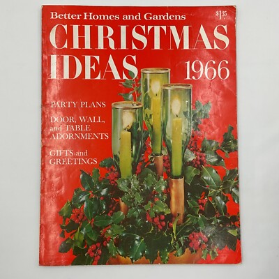 Vintage Holiday Better Homes And Gardens Christmas Magazine Dec 1966 MCM-image