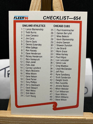 1990 Fleer Baseball Cards NM-MT MLB *$2 MIN FOR FREE SHIPPING* Fresh Pulls-image