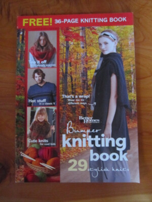 KNITTING PATTERN BOOK BETTER HOMES AND GARDENS  29 STYLISH KNITS  * MUST SEE-image
