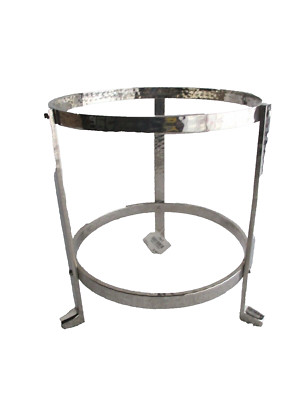 Pier 1 Vintage 2 Level Bowl or Plate Display Rack Silver Metal New with Tag-image