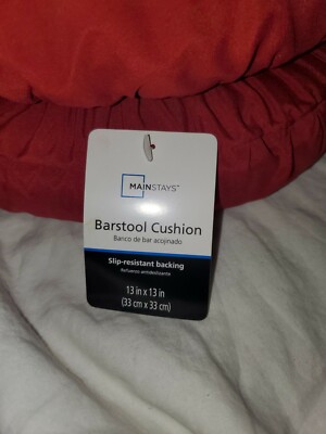 Slip Resistant- Mainstays Design Barstool Cushions (Set of 3)-image