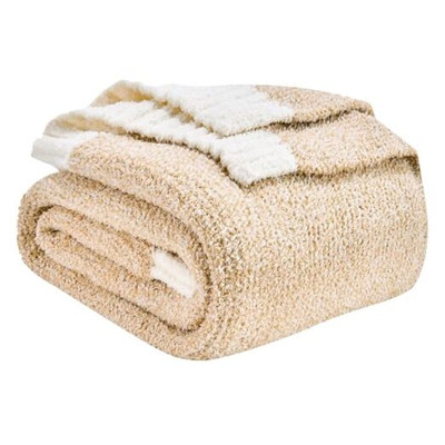  Ultra Soft Cozy Knit Throw Blanket, Warm Fluffy Reversible Throw for Couch, -image